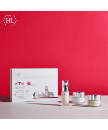 HL Holy Land Cosmetics Vitalise Anti-Aging Home Kit - Intense Serum Day & Night Creams with Hyaluronic Acid | Special Hydration Treatment for Youthful Skin - Buy Online on GoSupps.com