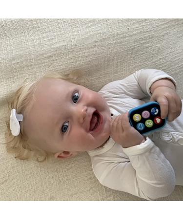 Silli Chews Silicone Smart Watch Wrist Teether for Babies | Blue Teething Relief Toy - Buy Online on GoSupps.com