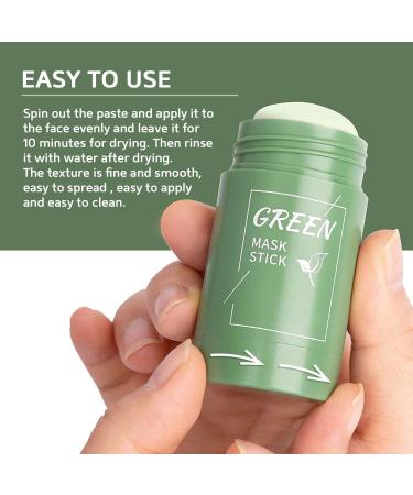 Green Tea Mask Stick Set: Clay Stick Masks for Deep Pore Cleaning & Blackhead Removal (2pc) - Buy Online on GoSupps.com