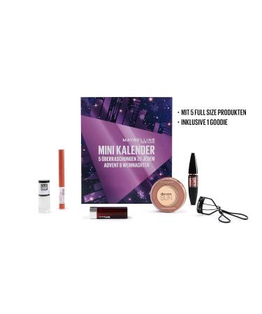 Maybelline New York Mini Advent Calendar 2023 | NYC Nights Beauty Gift with 5 Cosmetics | Perfect Women's Makeup Advent Calendar - Buy Online on GoSupps.com