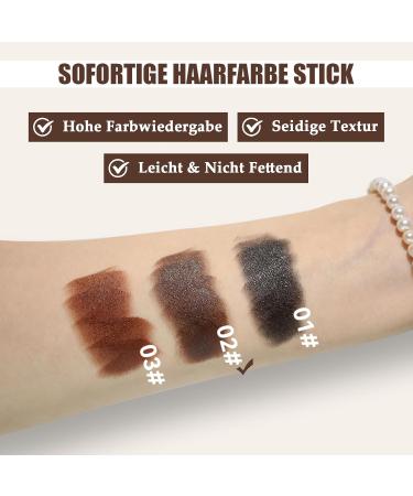 Root Cover Up Stick - Couverture instantan e des cheveux gris - Stick de coloration marron - Correcteur naturel pour racines et c t s - Formule v g tale - Facile utiliser - Buy Online on GoSupps.com