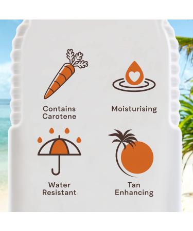 Malibu Sun Bronzing Fast Tanning Oil with Beta Carotene Water Resistant Tropical Coconut Fragrance 200ml - Buy Online on GoSupps.com