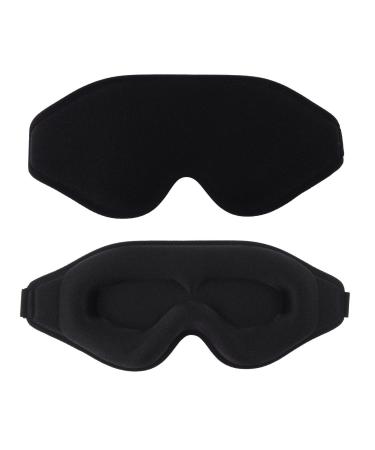 3D Sleep Mask for Women Men Eye Covers Super Comfort Eye Mask for Sleeping and Lash Extentions 100% Blackout Blindfold for Flight Travel Yoga Nap