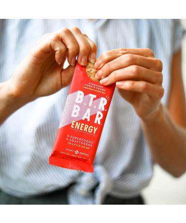 B.T.R. Bar Superfood Keto Protein Bars - Plant Based Vegan Protein - Low Carb & Calorie - Gluten Free - No Sugar Alcohols - Cinnamon Cookie Dough ENERGY (12 Pack) - Buy Online on GoSupps.com