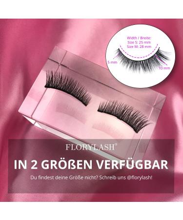FLORYLASH Cat Eye Look - Magnetic Eyelashes 3 Magnets Natural Magnetic Fake Lashes without Eyeliner 3D Volume Set Reusable (Size S 25 mm Wide) - Buy Online on GoSupps.com