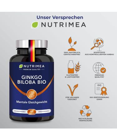 Ginkgo Biloba Capsules | 100% Bio Cognivia Extract | Brain Booster for Memory & Concentration | High Dose Lab Tested 100% Vegan - Buy Online on GoSupps.com