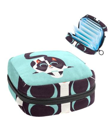 Women's bonds Stilling Pockets Still Pad Halter Cat Cartoon Portable Period Kit Bag Feminine product bag for women girls color2