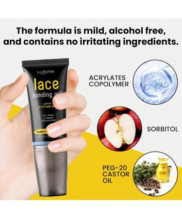 Buy Lace Bonding Gel & Wig Glue | Invisible Skin-Friendly Formula for All | Bold Hold & Daily Use - Buy Online on GoSupps.com