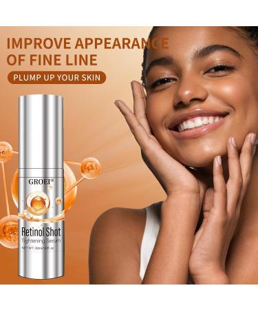 GROEI Retinol Shot Tightening Serum Minimizes Pores & Fine Lines Overnight Retinol Shot Tightening Booster For All Skin Types 30ml - Buy Online on GoSupps.com