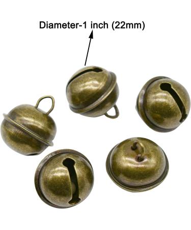 Maydahui 50PCS Vintage Jingle Bell 1 Inch Antique Copper Pet Pendants Christmas Decor - Buy Online on GoSupps.com