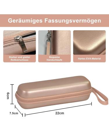 Tunyinsh Electric Toothbrush Travel Case for Oral-B & Philips Sonicare - Portable Hard Shell in Rose Gold - Buy Online on GoSupps.com