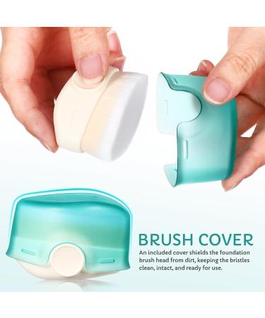 TOYANDONA Cream Brush Makeup Applicator Brush Sun Block Blush Cosmetics Brush Foundation Blending Brush With Cover - Buy Online on GoSupps.com