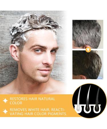 From now on Gray Shiny Soap Solid Shampoo Bar Gray Shine Hair Natural Soap for Removing Gray Hair Darkening Shampoo Promotes Hair Darkening and Prevents - Buy Online on GoSupps.com