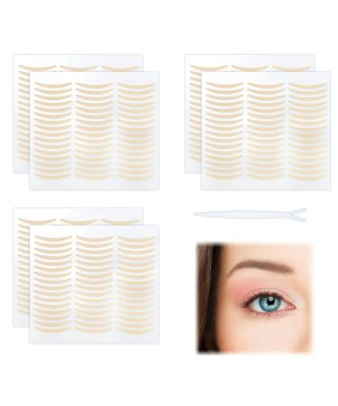 288PCS Eyelid Tape Instant Eyelid Lift Strips Complexion Waterproof Natural Invisible Double Eyelid Stickers Light Practical Beauty Big Eye Tools Perfect for Uneven Mono-Eyelid (with Fork Rods S) Girly-S