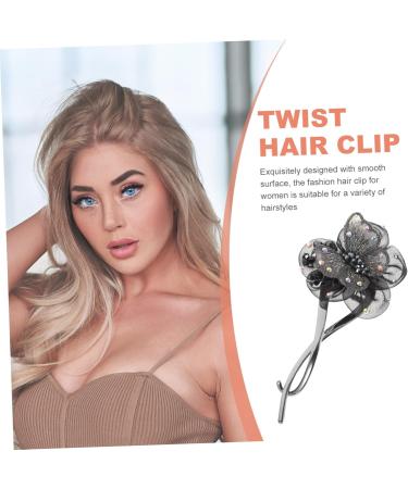 FRCOLOR Butterfly Hair Barrettes headgear slip hair grips rhinestones hair bow french hair clips hair clamps butterfly hair claws rhinestones hair barrette butterfly hair pin alloy petal - Buy Online on GoSupps.com