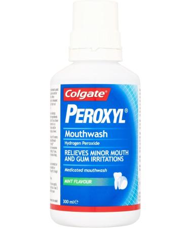 Colgate Peroxyl Mouthwash Mint Flavour 300ml - Pack of 4 Bottles - Buy Online on GoSupps.com