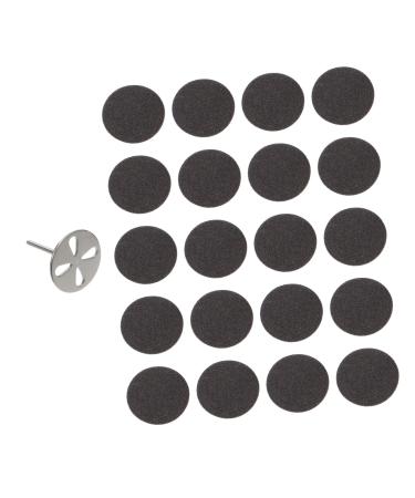 Beaupretty 1 Set Nail Polishing Sheets Sandpaper Discs Nails Electric Foot Sander Nail disc bit Grinding Abrasive Sand Paper Electric Tool Pedicure Sanding Disc Pad Major Stainless Steel