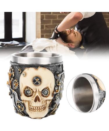 Premium Stainless Steel Shaving Brush Bowl | Men's Beard Shaving Mug for Home & Barber Use - Buy Online on GoSupps.com