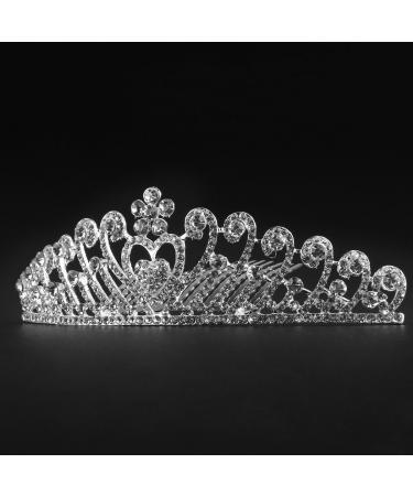 Frcolor Wedding Bridal Tiara Crown - Rhinestone Princess Headpiece with Comb for Perfect Bridal Look - Buy Online on GoSupps.com