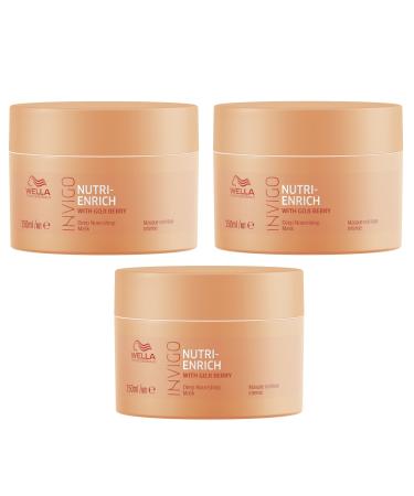 Pack of 3 Nutri Enrich Intensive Care Mask Invigo Wella Professionals with Goji Berries 150 ml each 300 ml