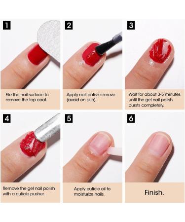 Gellen Gel Nail Polish Remover - Nail Polish Remover for Nails Soak off Gel Polish Remover Quickly & Easily Remove Gel Polish within 3 5 Minutes Professional Gel Polish Remover Home/Salon Use 15ml Nail Polish Remover Kit - Buy Online on GoSupps.com
