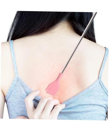 Beaupretty Long Handle Body Massage Device - Stainless Steel Back Scratch Massager for Ultimate Relaxation - Pink 20.5x4cm - Buy Online on GoSupps.com