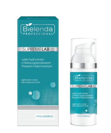 Bielenda Supremelab Hyalu Minerals A light hydro-cream with low molecular weight Hyaluronic Acid 50 ml
