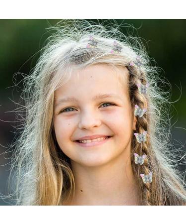 Butterfly Hair Clips Butterfly Clips Butterfly Hair Accessories | Silver & White Butterfly Clips Cute Hair Clip for Wedding Girls Travel Women - Buy Online on GoSupps.com