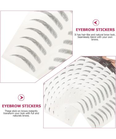  SOLUSTRE SOLUSTRE 12 Sheets Eyebrow Tattoo Stickers Waterproof Eyebrow Transfers Exfoliating Stickers for Women and Girls - Buy Online on GoSupps.com