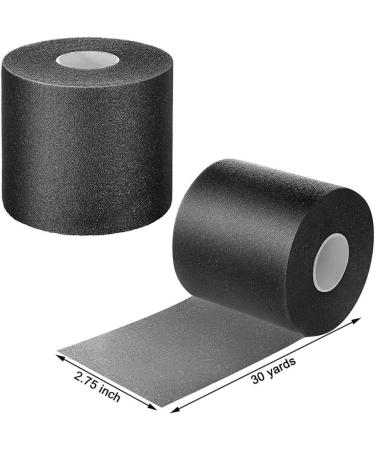 Prewrap Athletic Tape Set of 4 - Black Sports Bandage for Ankle Knee & Wrists | Ideal Grip Tape for Hockey & Sports - Buy Online on GoSupps.com