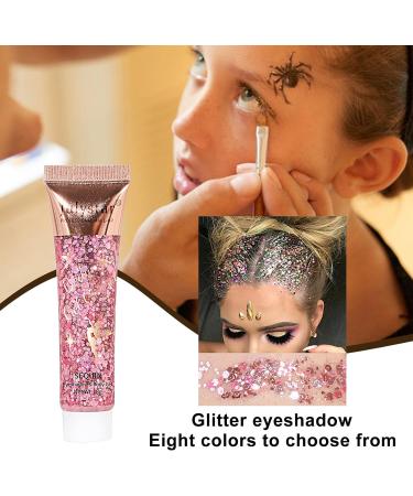  Wenmin Glitter Face Makeup Glitter Eyeshadow - 8 Colours Face Body Glitter for Phone Case Clothes Canvas Hair Wenmin - Buy Online on GoSupps.com