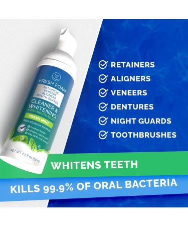 Aligner & Retainer Cleaner Fresh Foam | Retainer Cleaner Tablets for Invisalign FSA HSA Approved for Ultrasonic Cleaners 8-Month Supply | Bundle - Buy Online on GoSupps.com