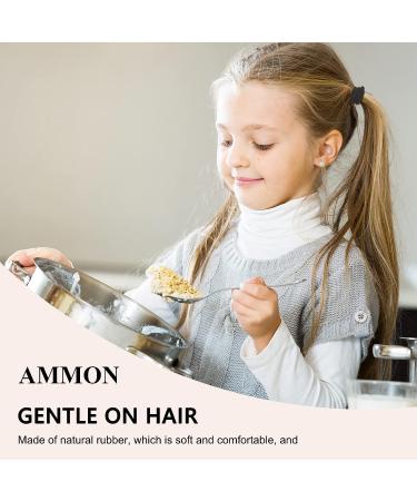 100 Pcs Black Seamless Hair Ties for Thick & Curly Hair - 1.77 Diameter Elastic Bands for Women - Buy Online on GoSupps.com