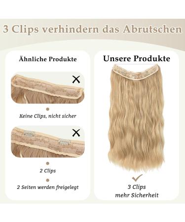 Hair Extension with Elastic Band Clip-In Extensions Secrets Hair Extensions Long Wavy Hair Extensions Invisible Secret Hair Extension Synthetic Hair Invisible Hairpieces for Women (Gold 20 inches) 20in gold - Buy Online on GoSupps.com