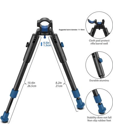 Bestsight Clamp on Bipod for Rifles 6-9 inch - Adjustable Height Tactics Barrel Bipod (11-19mm Diameter) - Top Choice for Precision Shooting - Buy Online on GoSupps.com