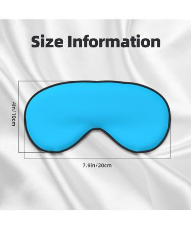 Solid Color Light Blue Eye Mask - Soft Adjustable & Comfortable Sleep Mask for Men & Women | International Shipping - Buy Online on GoSupps.com