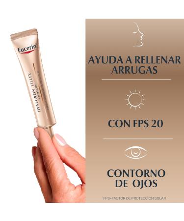 Eucerin Hyaluron-Filler Elasticity Eye Contour SPF 20 - 15ml | Anti-Aging Eye Cream for Youthful Skin - Buy Online on GoSupps.com