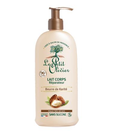 LE PETIT OLIVIER - Lait Corps R parateur - Beurre de Karit - Nourrit R pare & Hydrate - Peaux Tr s S ches - 96% d'Origine Naturelle - Sans Silicone - Fabriqu en France - 250 ml
