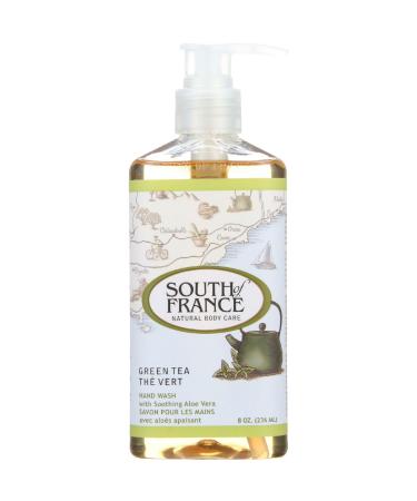 South of France Green Tea Hand Wash with Soothing Aloe Vera 8 oz (236 ml)