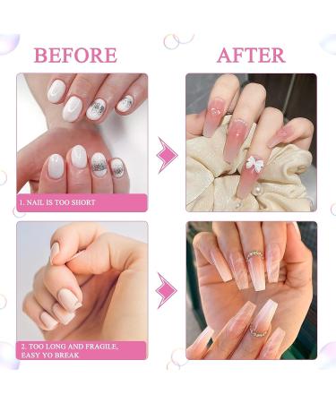200PCS Butterfly Nail Forms | Long Thick Acrylic Nail Extension Tips | Professional DIY Manicure Tool for Home Salon - Buy Online on GoSupps.com