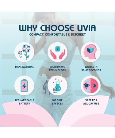 Buy Livia Menstrual Pain Relief Device - Portable Rechargeable with Gel Pads | Effective Cramps Relief 12-Hour Battery International Shipping - Buy Online on GoSupps.com