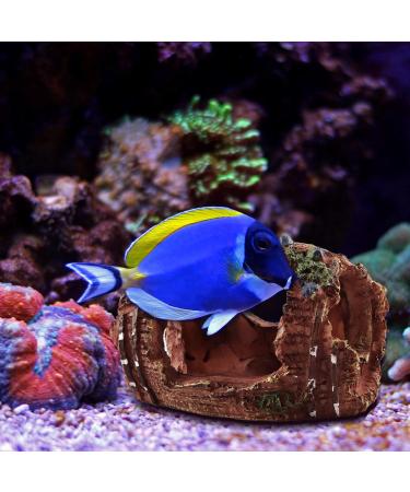 Premium Aquarium Decorations - Resin Barrel Cave Ornaments for Shrimp & Fish - Underwater Landscapes - Buy Online on GoSupps.com