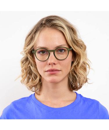 Muunel Blue Light Reading Glasses with Essilor Anti-Glare | HD Vision | Black Frame for Women | Power Gr n 2.0X - Buy Online on GoSupps.com