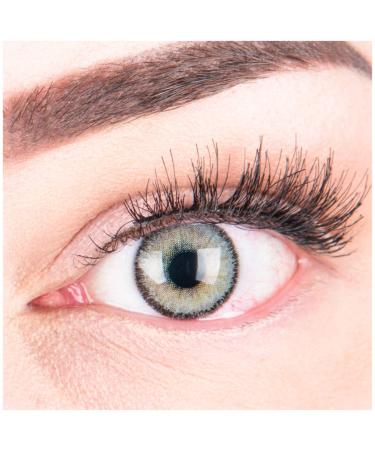 Very covering and natural gray contact lenses Silicone Comfort Novelry Color "Mirel Gray" + container of Glamlens - 1 pair (2 pieces) - Dia 14.00 - With strength -1.50 diopters -1.5 Dioptries 8.6 millimeters 2.0 - Buy Online on GoSupps.com