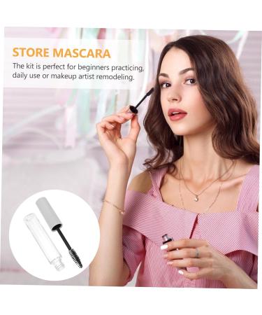 Healvian 10pcs Eyelash Tube Eyelash Wand Tube Mascara Tubes with Wands Empty oil Bottles Plastic White - Buy Online on GoSupps.com