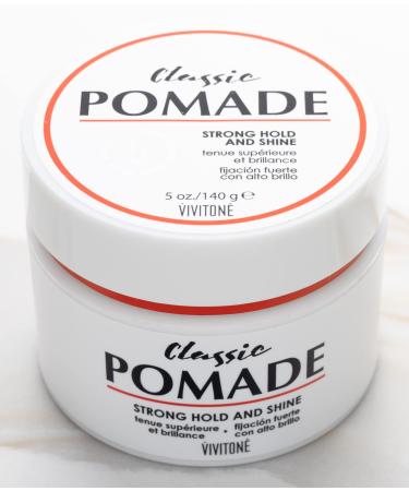 Vivitone Classic Pomade For Men 5 oz. - Strong Hold and Shine with a Fresh Scent. WATER SOLUBLE