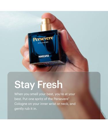 MANSCAPED Persevere Cologne Men's Eau de Toilette Body Spray Light & Woodsy Paraben-Free 50ml - Buy Online on GoSupps.com