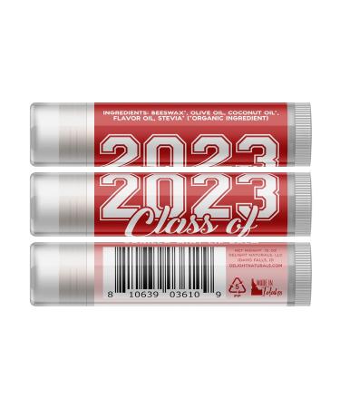 Class of 2023 Graduation Lip Balm - Red - Set of Three | Perfect Gift for Graduates | International Shipping Available - Buy Online on GoSupps.com