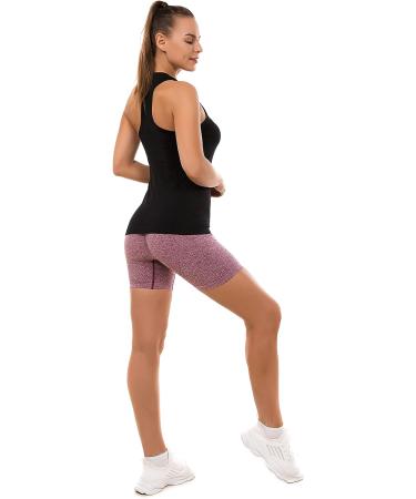 MathCat Women's Seamless Sleeveless Muscle Tank Top - Black, Small | Racerback Athletic Yoga Running Shirt - Buy Online on GoSupps.com