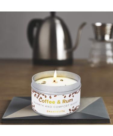 Chandelita Coffee Aroma Candle - Enhance Focus & Well-Being with Light Rum Scent - International Shipping - Buy Online on GoSupps.com